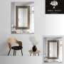 Lustro dekoracyjne dwukolorowe glamour - INES